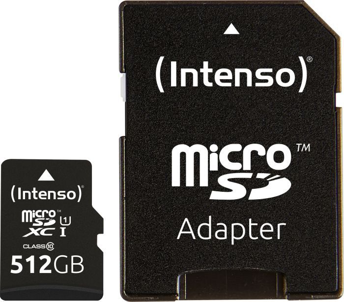 Intenso microSDXC Cards 512GB Class 10