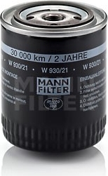 Mann-filter Eļļas filtrs W - Cena 13.5€ : Eļļas filtri - Interneta veikals www.707.lv Preces tavām vajadzībām