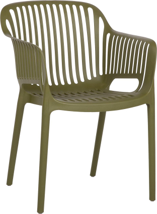 Krēsls POPPY zaļa plastmasa 42501