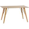 Ēdamistabas galds HELENA 140x80xH74cm, galda virsma: MDF ozolkoka finierējums, apstrāde: lakots, kājas: masīvkoka ozols