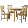 Dining set CHICAGO NEW with 4-chairs (19954), oak