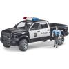 BRUDER RAM 2500 Policijas kravas automašīna ar policistu, 02505