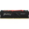 Kingston Fury Beast RGB memory, DDR4, 8 GB, 3200MHz, CL16 (KF432C16BBA / 8)