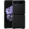 Samsung Galaxy Z Flip3 5G Leather Cover Black Oriģinālie maciņi