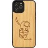 MAN&WOOD case for iPhone 12/12 Pro cat with red fish