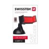 Swissten S-GRIP S1 Premium Универсальный держатель с 360 ротацией на стекло Для устройств 3.5'- 6.0' дюймов Черный