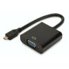 Digitus Audio-Video Adapter microHDMI type D to VGA, FHD, audio 3.5mm MiniJack Aдаптеры