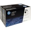 HP Q7553XD No.53X Dual Pack Black Cartridge (Q7553XD) EOL
