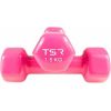 Vinila hanteles TSR: krāsa - rozā, svars - 1,5 kg (2gab.)