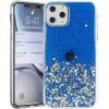 Fusion glue glitter silikona aizsargapvalks Apple iPhone 13 Pro zils