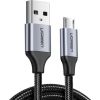 UGREEN Micro USB kabelis / QC 3.0 / 2.4A / 1m melns