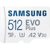 (Ir veikalā) SAMSUNG EVO Plus 512GB U3 V30 A2 UHS-I microSD atmiņas karte