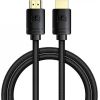 Cable HDMI-HDMI plugs 1.0m (HDMI 2.1) black 8K 60Hz 48Gbps / 4K 120Hz, BASEUS