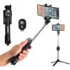 RoGer Selfie Stick + штатив подставка с Bluetooth пульт дистанционного управления черный