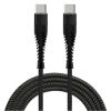 Кабель Fusion Fishbone USB-C - USB-C, 65 Вт / 3А / 1,5 м, черный