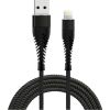 Кабель Fusion Fishbone USB-A - Lightning 30 Вт / 3А / 1,5 м черный