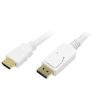 LOGILINK - Display Port to HDMI Cable White 2m