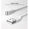 Usams U-TURN Универсальный силиконовый Apple Lightning (MD818ZM/A) USB Кабель данных и заряда 1m Белый
