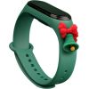 Fusion Xmas Bell siksniņa pulkstenim Xiaomi Mi Band 3 / 4 zaļš