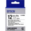 Epson Label Cartridge LK-4WBW Strong Adhesive Black on White 12mm (9m)