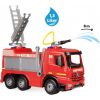 Ugunsdzēsēju mašīna liela ar pagarināmām kāpnēm un ūdens strūklu Fire Brigade Arocs kastē Lena Čehija 66 cm L02158