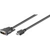 Goobay DVI-D/HDMI cable, nickel plated  50580 Black, 2 m