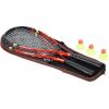 Komplekts NRS001 CROSSMINTON SET 2 ROCKETS SHUTTLECOCKS RED COVER NILS Badmintona piederumi