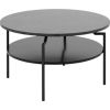 Coffee table GOLDINGTON D80xH45cm, black marble