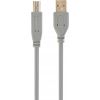 Cablexpert CCP-USB2-AMBM-6G USB 2.0 A-plug B-plug 6ft cable, grey color