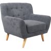 Кресло RIHANNA 93x84xH87cм, материал покрытия: ткань, цвет: серый