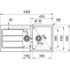 Franke Sirius 2.0 S2D 651-100 Tectonite Arktis weiss