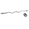 Curl barbell TOORX BCV-120 120cm 25mm  - star shaped safety collar