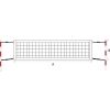 Pokorny Site Beach tennis net ECONOM 9,5x1m PA 40x40x2mm 4psc tension ropes