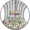 Cushion for hanging chair COCO AMAZONIA 95/65x75x15cm, beige floral