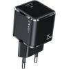 Usams T42 US-CC140 Mini Универсальная Быстрая зарядка 25W 1x USB-C (Type-C) гнездо PD 3.0 3A Черный