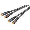 Goobay 50032 Stereo RCA cable 2x RCA, double shielded, 1.5 m