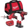 Milwaukee M12 BPP2C-402B Instrumentu komplekts