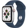 Apple Watch SE GPS + Cellular 40mm Sport Band, silver/abyss blue (MKQV3EL/A)