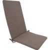 Chair pad with backrest SIMPLE BROWN 48x115x3cm, brown