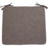 Chair pad SIMPLE BROWN 38x43x2,5cm, brown