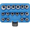 Instrumentu/atslēgu komplekts, 12 punkti | 12,5 mm (1/2 ") piedziņa | 8 - 24 mm | 16 gab. BGS Technic-2226