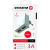 Swissten Premium Tīkla Lādētājs USB 3А / 15W Ar USB-C vadu 120 cm Balts