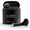 Savio TWS-02 Wireless Bluetooth Earphones, Black