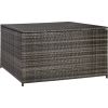 Ящик для подушек WICKER 140x80x65см, тёмно-коричневый