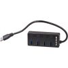 Akyga AK-AD-33 interface hub USB 3.2 Gen 1 (3.1 Gen 1) Type-A 500 Mbit/s Black