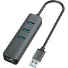 VAKOSS HUB USB 3.0 +RJ45 ETHERNET TC-4502X