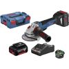 Bosch GWS 18V-10 PSC, 2x8.0Ah ProCORE18V, GAL 18V-160 C Leņķa slīpmašīna