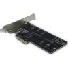 INTER-TECH PCIe Adapter for M.2 (1x M.2 S-ATA to S-ATA 7pin (powered by PCIe) + 1x M.2 PCIe x4 v3.0)