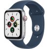Apple Watch SE GPS + Cellular 44mm Sport Band, silver/abyss blue (MKRY3EL/A)