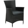 Стул WICKER-1 61x58xH86cм, чёрный